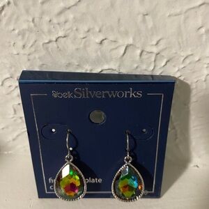 Belk Silverworks Multicolor Teardrop Earrings